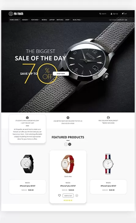 Sản phẩm website đồng hồ tại Web4s có gì nổi bật?