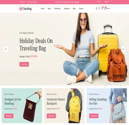 Đẩy mạnh bán hàng online với thiết kế website bán túi xách chuyên nghiệp