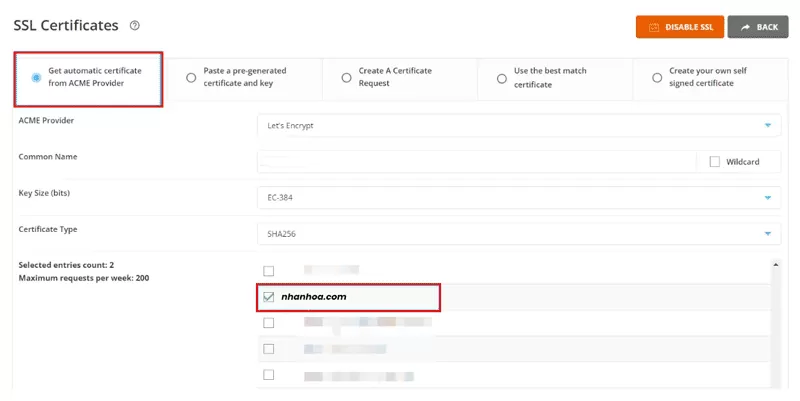 Cài đặt SSL qua giao diện DirectAdmin (không cần dùng dòng lệnh)