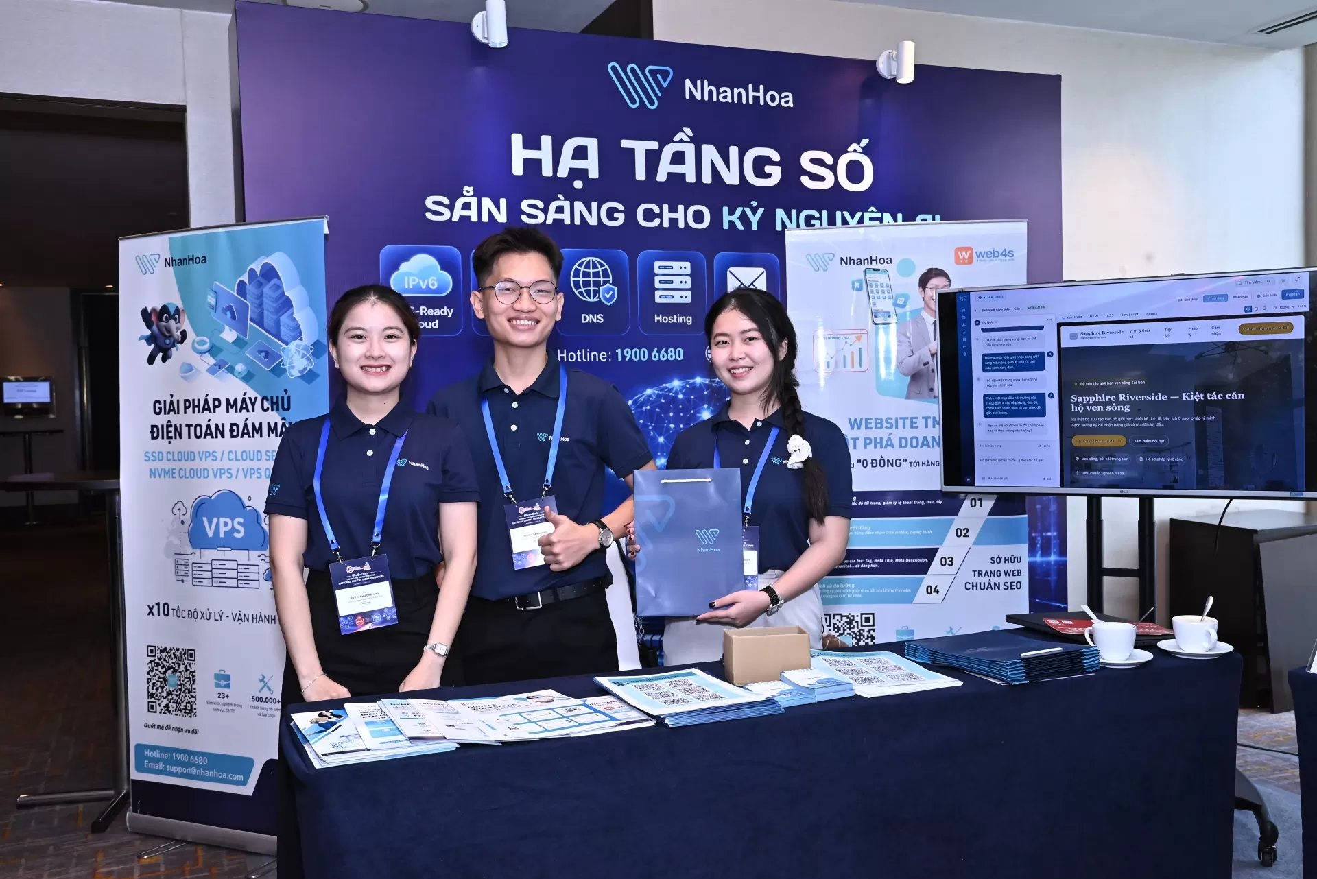 Web4S mang Website tích hợp AI tới VNNIC Internet Conference 2026