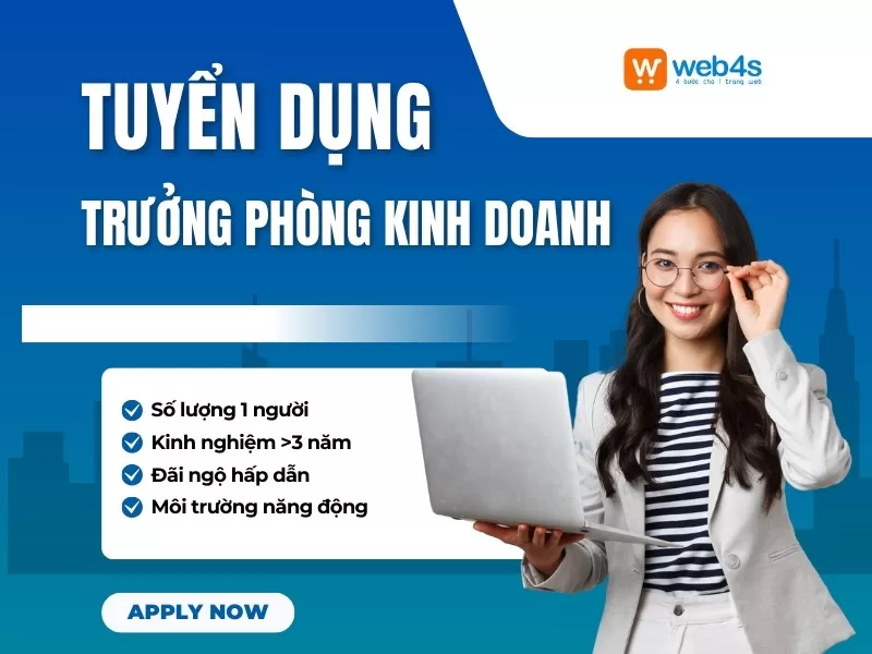 THÔNG BÁO TUYỂN DỤNG TRƯỞNG PHÒNG KINH DOANH