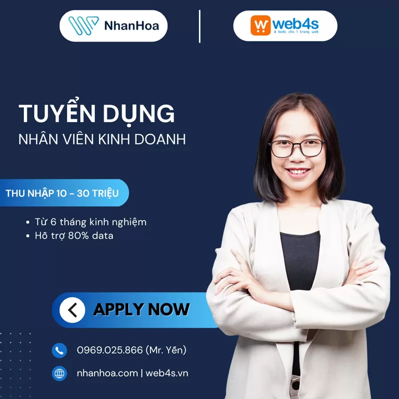 THÔNG BÁO TUYỂN DỤNG NHÂN VIÊN KINH DOANH